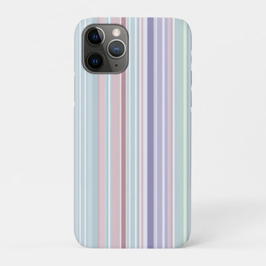 Aqua, Blush en Lavendel Strepen Case-Mate iPhone Case (Achterkant)