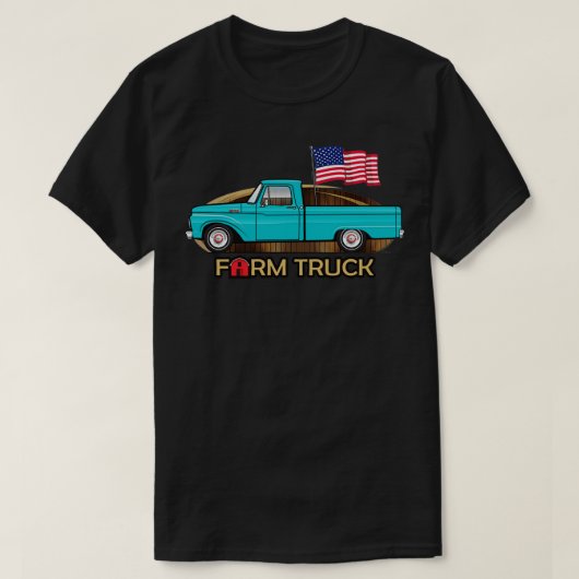 aqua boerderij Truck T-shirt (Design voorkant)