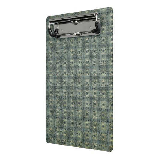 Aqua Boho Pattern, Beauful Mini Clipboard Klembord (Angled2)
