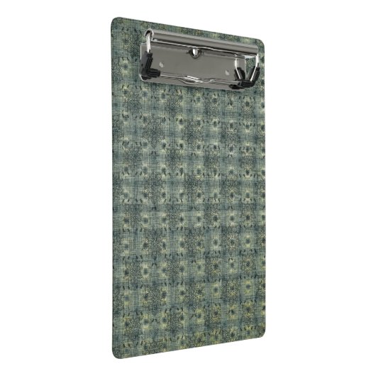 Aqua Boho Pattern, Beauful Mini Clipboard Klembord (Schuin)