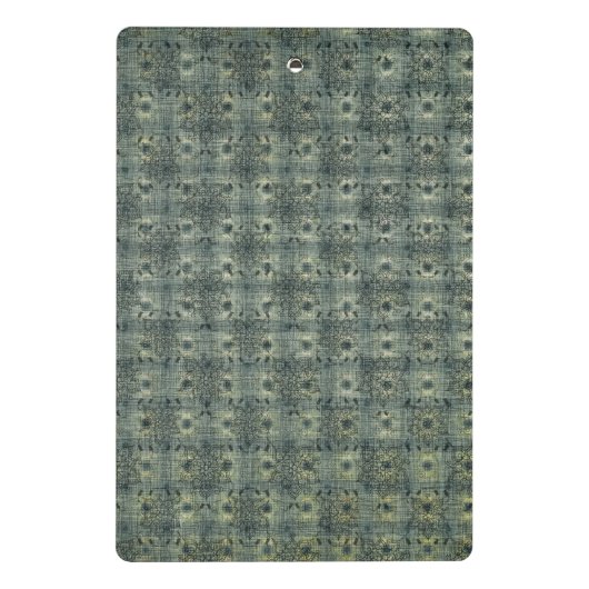 Aqua Boho Pattern, Beauful Mini Clipboard Klembord (Achterkant)