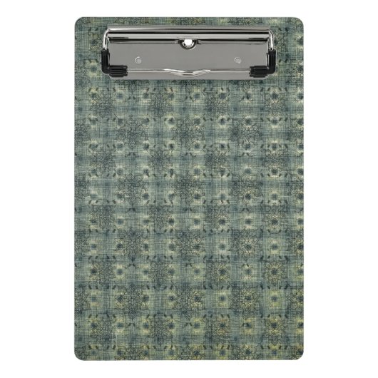 Aqua Boho Pattern, Beauful Mini Clipboard Klembord (Voorkant)