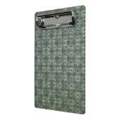 Aqua Boho Pattern, Beauful Mini Clipboard Mini Klembord (Angled2)