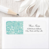 Aqua Bokeh Glitter Sparkles Etiket (Insitu)