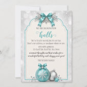 Aqua Boog Kerst Decoratie Nieuwe Hallen Verhuizen Feestdagenkaart (Voorkant)