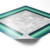 Aqua Border Foto Afdruk (Hoek)