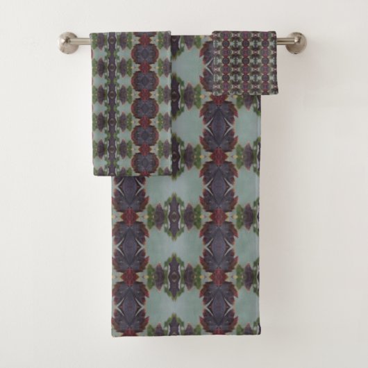 Aqua Bourgogne en groen Bad Handdoek (Insitu)