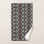 Aqua Bourgogne en groen Bad Handdoek (Handdoek)