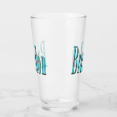 Aqua Brandon Name Logo, Glas (Links)