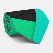 Aqua Breaks Voeg uw Afbeelding Green Stropdas Desi (Opgerold)