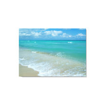 Aqua Bright Blue Beach Waves