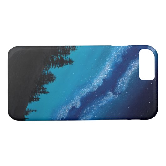 Aqua Bright Milky Way Galaxy Phone Case (Achterkant (Horizontaal))