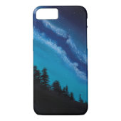 Aqua Bright Milky Way Galaxy Phone Case (Achterkant)