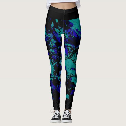 Aqua Broek Leggings (Voorkant)