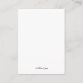 Aqua Brown and White Wedding Guest Reference Kaart (Achterkant)