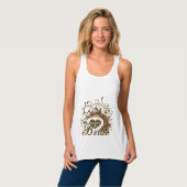 Aqua Brown Damask Grunge Winged Heart Bride T-shir Tanktop (Volledige Voorkant)