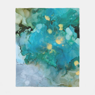 Aqua Brume I Fleece Deken