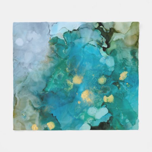 Aqua Brume I Fleece Deken (Voorkant (Horizontaal))