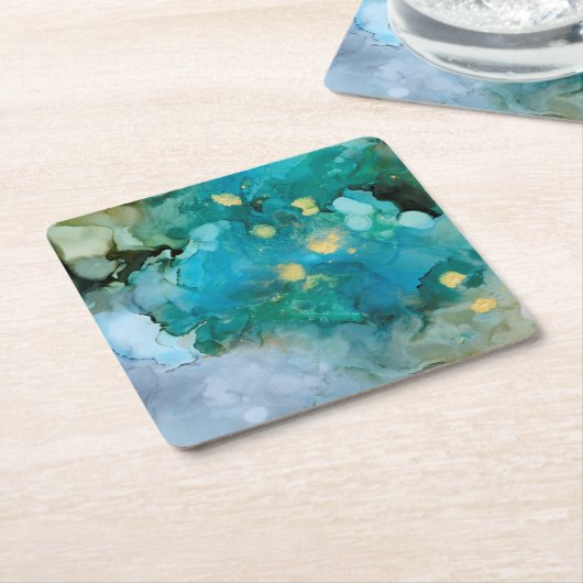 Aqua Brume I Kartonnen Onderzetters (Schuin)