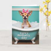 Aqua Bubbelbad Moeders Kaart (Gele Bloem)