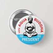 Aqua Buddha Button (Voorkant /achterkant)