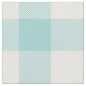 Aqua Buffalo Check Pattern Stof (Close Up)