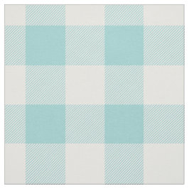 Aqua Buffalo Check Pattern Stof