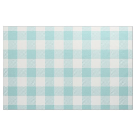 Aqua Buffalo Check Pattern Stof (Fat Quarter)