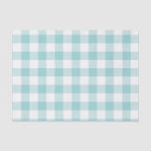 Aqua Buffalo Check Pattern Tissuepapier (Voorkant)
