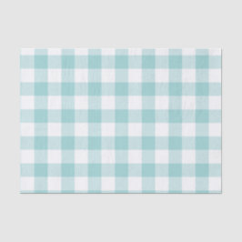 Aqua Buffalo Check Pattern Tissuepapier