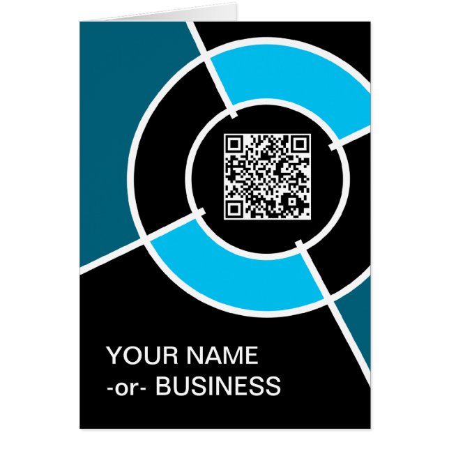 aqua bullseye QR-code (Voorkant)