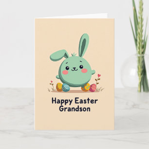 Aqua Bunny Lenteviering Kaart