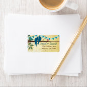 Aqua Bunting  Tortelduifjes Etiket (Insitu)