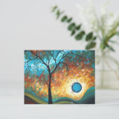 Aqua Burn Art MADART Briefkaart voor oorspronkelij (Staand voorkant)