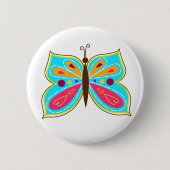 Aqua Butterfly Button (Voorkant)