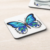Aqua Butterfly Drankjes Onderzetter (Linkerzijde)