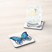 Aqua Butterfly Drankjes Onderzetter (Rechterzijde)