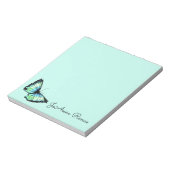 Aqua Butterfly Notitieblok (Linkerzijde)