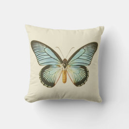 Aqua Butterfly Pillow Kussen