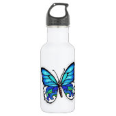 Aqua Butterfly Waterfles (Voorkant)