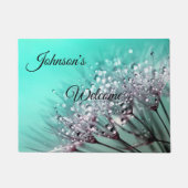 Aqua Cactus Bonsai Bloom Deuren Deurmat (Voorkant)