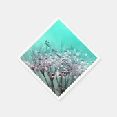 Aqua Cactus Bonsai Bloom Paper Bord Servet (Hoek)