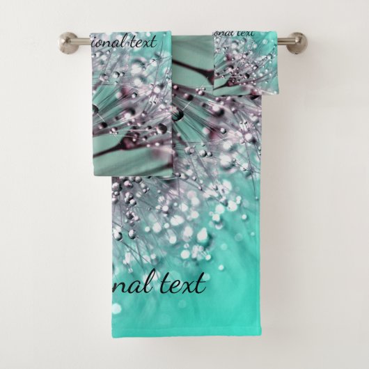 Aqua Cactus Bonsai Deluxe Towel Set Bad Handdoek (Insitu)