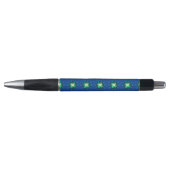 Aqua Cactus Flower Kaleidoscope Effect Pen (Voorkant)