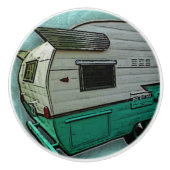 aqua camper drawerknop keramische knop (Voorkant)