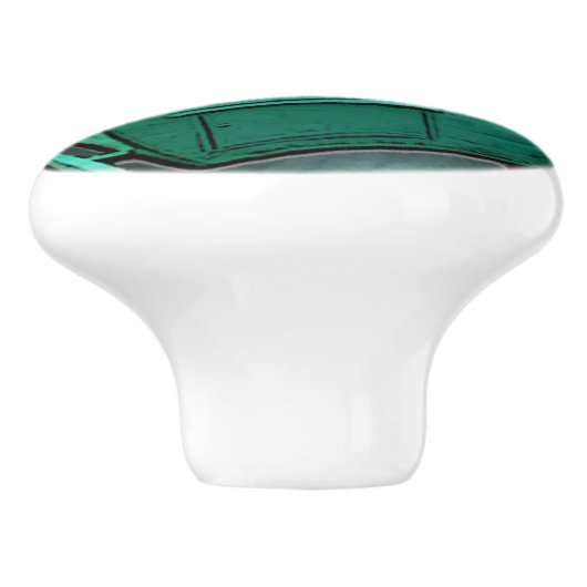 aqua camper drawerknop keramische knop (Zijkant)