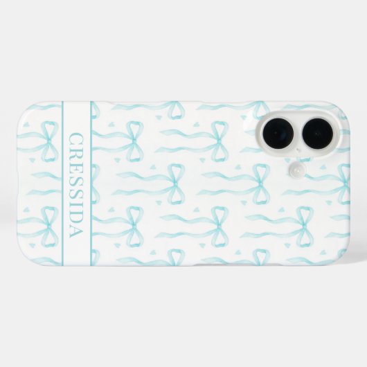 Aqua Case-Mate iPhone Case (Achterkant (horizontaal))