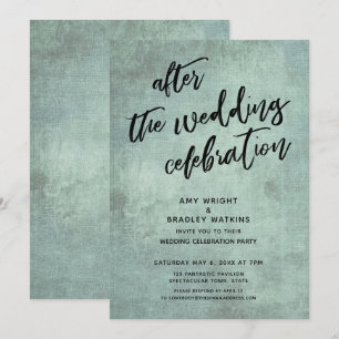 Aqua  Casual na de huwelijksfeestdag Kaart