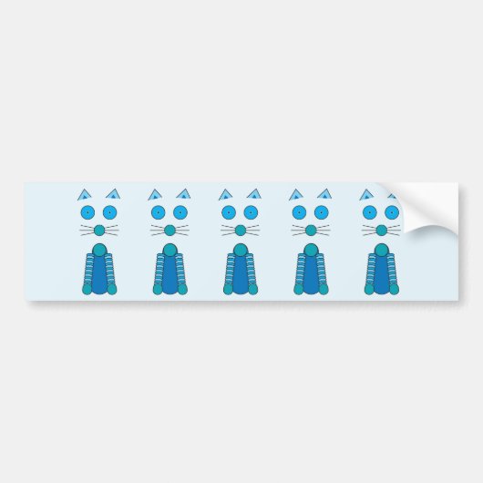Aqua CAT Bumpersticker (Voorkant)