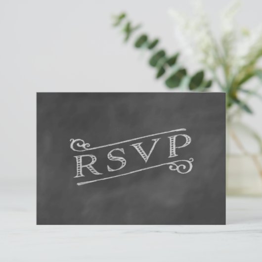 Aqua Chalk RSVP (Staand voorkant)